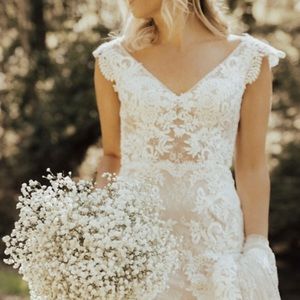 BHLDN Milano gown; color- ivory /almond. BHLDN 2